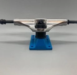 Ghost Long Board Litezpeed Silver Blue Trucks - 5.25" Hanger 8.0" Axle