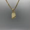 Ghost Long Board Gold Iced Deck Necklace JEWELRY