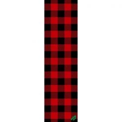 Ghost Long Board Mob Grip Get Plaidical Red Plaid Griptape - 9" X 33" ACCESSORIES