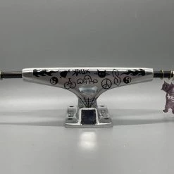 Ghost Long Board KRUX K5 DOODLE SILVER STANDARD SKATEBOARD TRUCKS