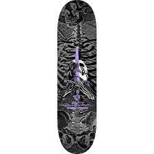 Ghost Long Board DECKS Powell Peralta Deck Skull And Sword Silver 8.5" X 32"