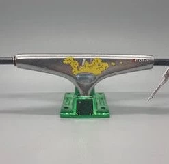 Ghost Long Board Krux Trucks Nora Vasconcellos K5 By Alexis Silver / Green Skateboard Trucks