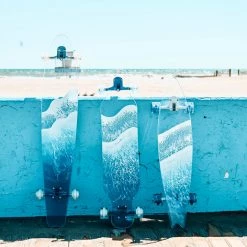 Ghost Long Board CLEAR COMPLETES Grace Bell Wave Resin Artist Board