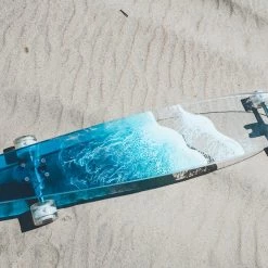 Ghost Long Board CLEAR COMPLETES Grace Bell Wave Resin Artist Board