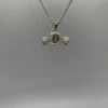 Ghost Long Board Silver Ice Truck Necklace JEWELRY