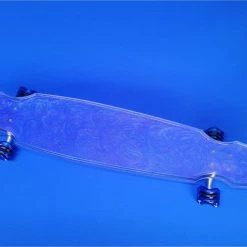 Ghost Long Board 40" Wheel Cut Blue Resin Swirl