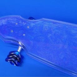 Ghost Long Board 40" Wheel Cut Blue Resin Swirl