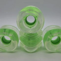 Ghost Long Board LONGBOARD Shark Wheels 60mm, Clear Green