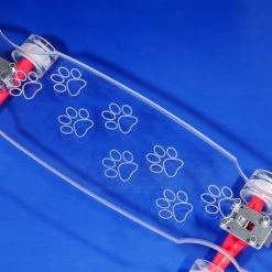 Ghost Long Board CLEAR COMPLETES Dog Paws