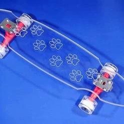 Ghost Long Board CLEAR COMPLETES Dog Paws