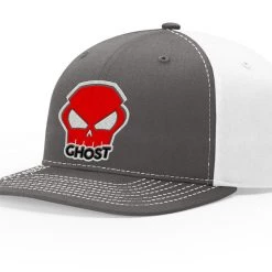 Ghost Long Board HATS & BEANIES Red Skull On Charcoal