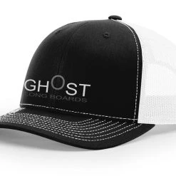 Ghost Long Board Original On Black HATS & BEANIES
