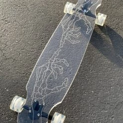 Ghost Long Board CLEAR COMPLETES Skeleton Hand