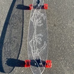 Ghost Long Board CLEAR COMPLETES Skeleton Hand
