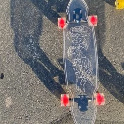 Ghost Long Board Skeleton Rose
