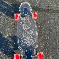 Ghost Long Board Skeleton Rose