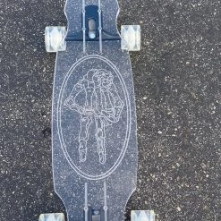Ghost Long Board Skeleton Peace Hand CLEAR COMPLETES