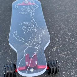 Ghost Long Board CLEAR COMPLETES Skeleton Hand