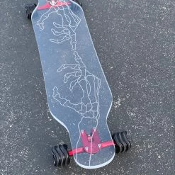 Ghost Long Board CLEAR COMPLETES Skeleton Hand