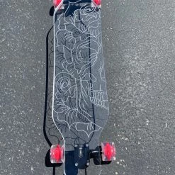 Ghost Long Board Skull Rose