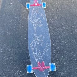 Ghost Long Board CLEAR COMPLETES Skeleton Hand