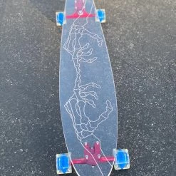 Ghost Long Board CLEAR COMPLETES Skeleton Hand
