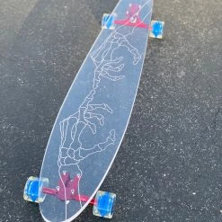 Ghost Long Board CLEAR COMPLETES Skeleton Hand