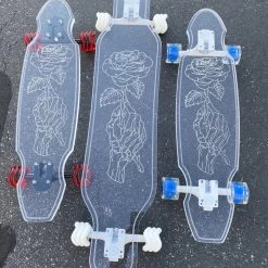 Ghost Long Board Skeleton Rose