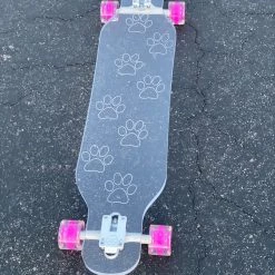 Ghost Long Board CLEAR COMPLETES Dog Paws
