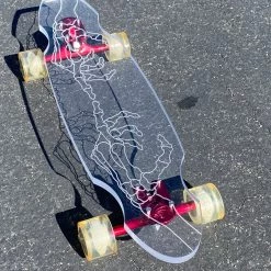 Ghost Long Board CLEAR COMPLETES Skeleton Hand