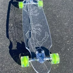 Ghost Long Board CLEAR COMPLETES Skeleton Hand