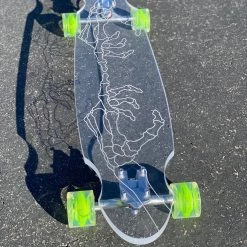 Ghost Long Board CLEAR COMPLETES Skeleton Hand