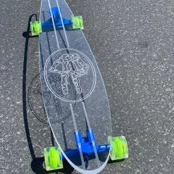 Ghost Long Board Skeleton Peace Hand CLEAR COMPLETES