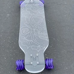 Ghost Long Board Skull Rose