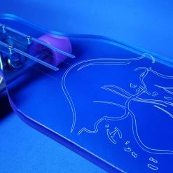 Ghost Long Board CLEAR BLUE COMPLETES Blue Jelly Fish