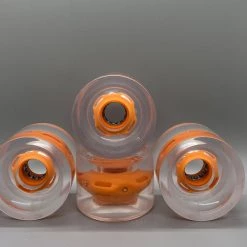 Ghost Long Board Orange Light Up Wheels 70MM