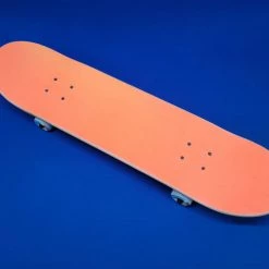 Ghost Long Board Orange Swirl Hand Painted Popsicle 7.75"