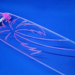 Ghost Long Board 40" Wheel Cut Palm Tree, Resin CLEAR COMPLETES