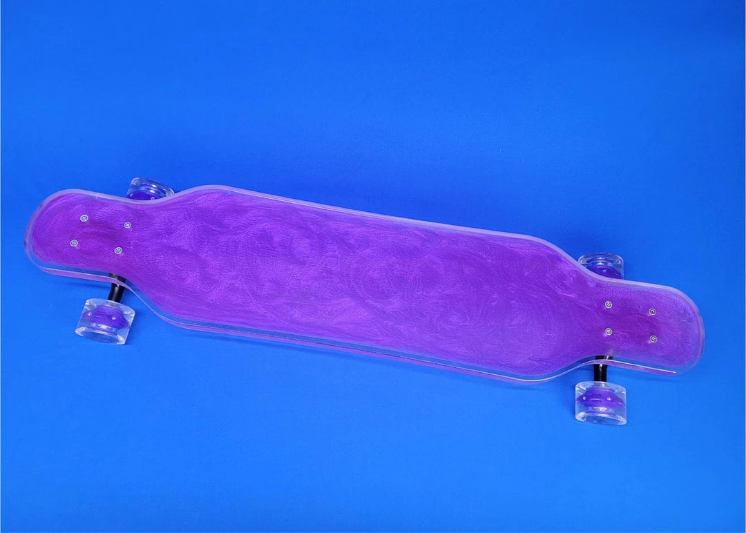 Ghost Long Board ARTIST SERIES COMPLETES 40" Platypus Purple Resin Swirl