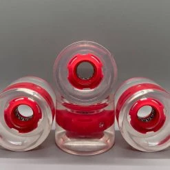 Ghost Long Board Red Light Up Wheels 70MM
