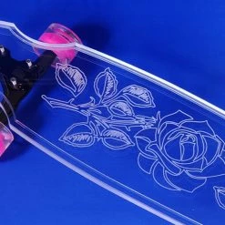 Ghost Long Board Rose Board CLEAR COMPLETES