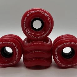 Ghost Long Board Shark Wheels 60mm, Solid Red