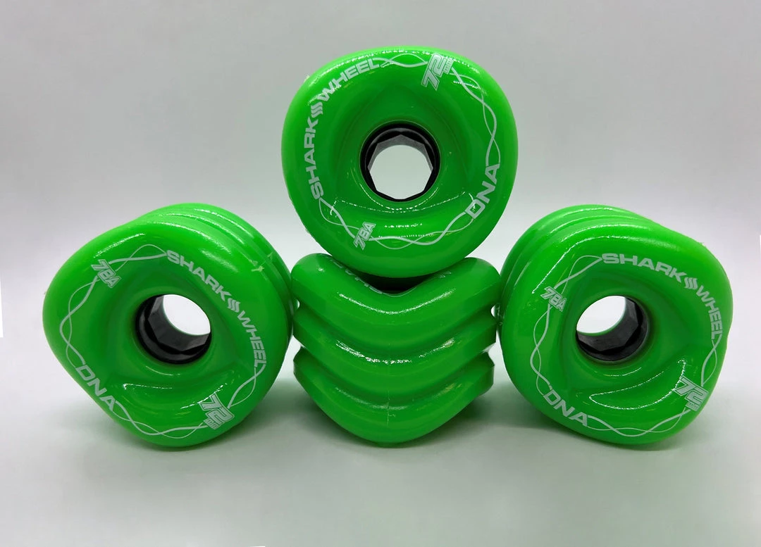 Ghost Long Board LONGBOARD SHARK WHEEL 72MM, 78A DNA - GECKO GREEN