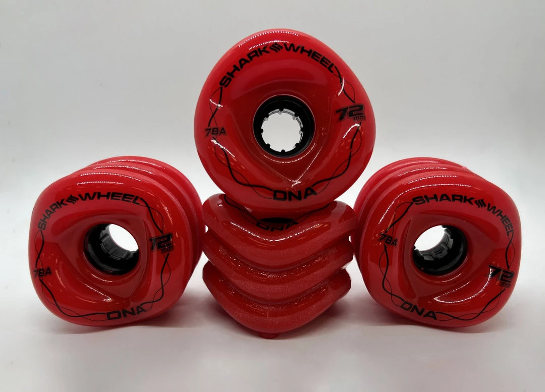 Ghost Long Board LONGBOARD Shark Wheels 72mm, Lava Red