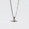 Ghost Long Board Silver Trucks Neck Chain