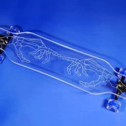 Ghost Long Board CLEAR COMPLETES Skeleton Hand