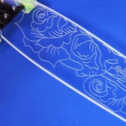 Ghost Long Board Skull Rose