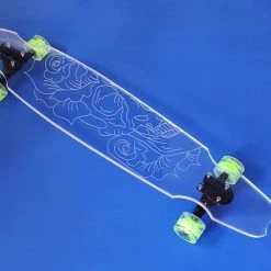 Ghost Long Board Skull Rose