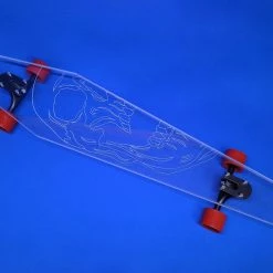 Ghost Long Board Coffin Skull