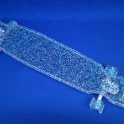 Ghost Long Board CLEAR COMPLETES 40" Wheel Cut Sparkle LED